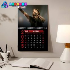 Dave Grohl Foo Fighters New Year 2025 Wall Hanging Calendar