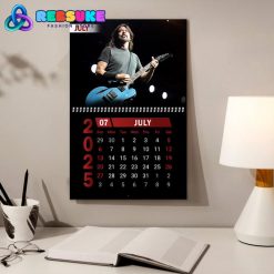 Dave Grohl Foo Fighters New Year 2025 Wall Hanging Calendar