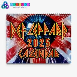 Def Leppard Band New Year 2025 Wall Hanging Calendar For Fan