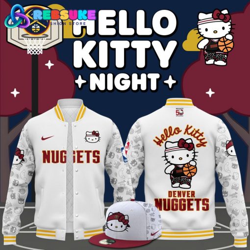 Denver Nuggets x Hello Kitty Night 2024 Baseball Jacket