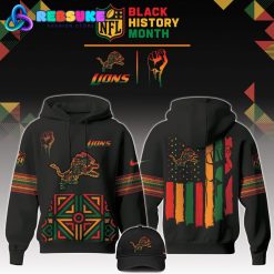 Detroit Lions NFL Black History Month Hoodie Set