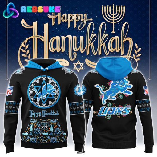 Detroit Lions NFL Hanukkah Holiday Hoodie