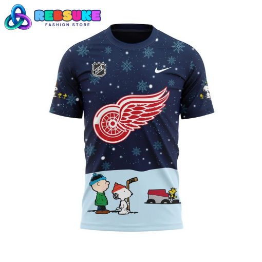 Detroit Red Wings Peanuts and Snoopy Night Shirt