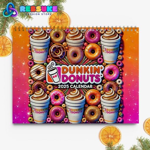 Dunkin’ Donuts New Year 2025 Wall Hanging Calendar