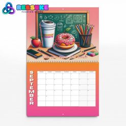 Dunkin Donuts New Year 2025 Wall Hanging Calendar