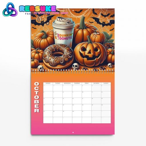 Dunkin’ Donuts New Year 2025 Wall Hanging Calendar