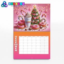 Dunkin Donuts New Year 2025 Wall Hanging Calendar