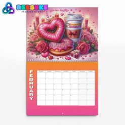 Dunkin Donuts New Year 2025 Wall Hanging Calendar