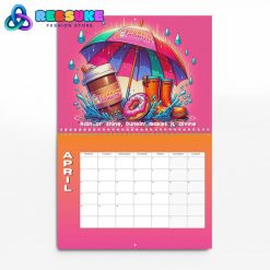 Dunkin Donuts New Year 2025 Wall Hanging Calendar