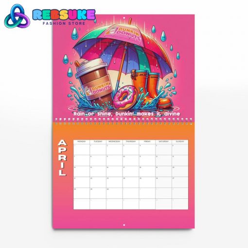 Dunkin’ Donuts New Year 2025 Wall Hanging Calendar