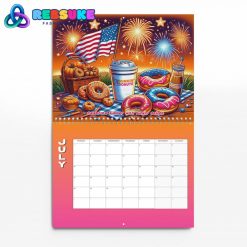 Dunkin Donuts New Year 2025 Wall Hanging Calendar