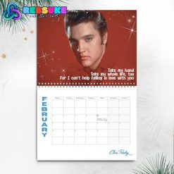 Elvis Presley New Year 2025 Wall Hanging Calendar