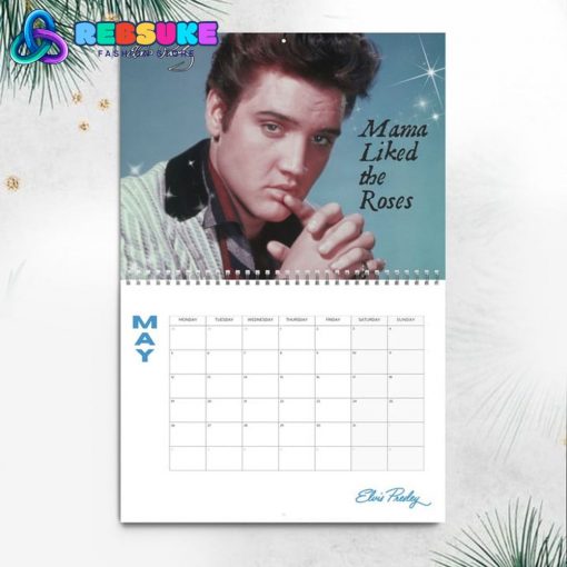 Elvis Presley New Year 2025 Wall Hanging Calendar