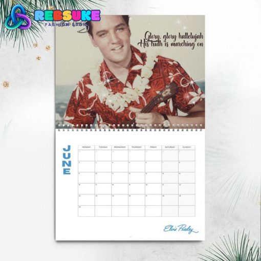 Elvis Presley New Year 2025 Wall Hanging Calendar