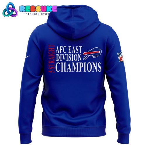 Fanatics Buffalo Bills 5 Straight AFC East Division Champions Hoodie, Cap