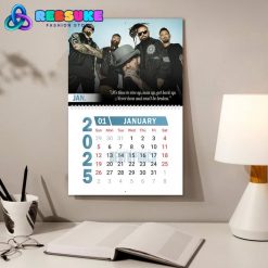 Five Finger Death Punch New Year 2025 Wall Hanging Calendar