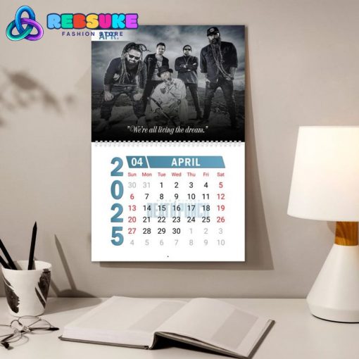 Five Finger Death Punch New Year 2025 Wall Hanging Calendar