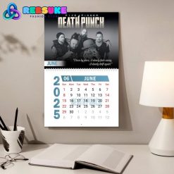 Five Finger Death Punch New Year 2025 Wall Hanging Calendar