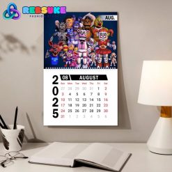 Five Nights at Freddys New Year 2025 Wall Hanging Calendar