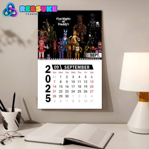 Five Nights at Freddy’s New Year 2025 Wall Hanging Calendar