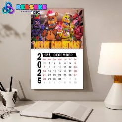 Five Nights at Freddys New Year 2025 Wall Hanging Calendar