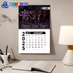 Five Nights at Freddys New Year 2025 Wall Hanging Calendar