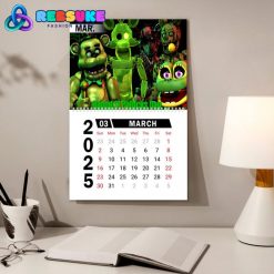 Five Nights at Freddys New Year 2025 Wall Hanging Calendar