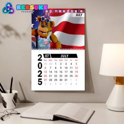 Five Nights at Freddys New Year 2025 Wall Hanging Calendar