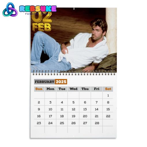 George Michael New Year 2025 Wall Hanging Calendar