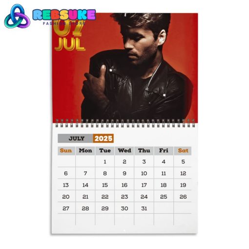 George Michael New Year 2025 Wall Hanging Calendar