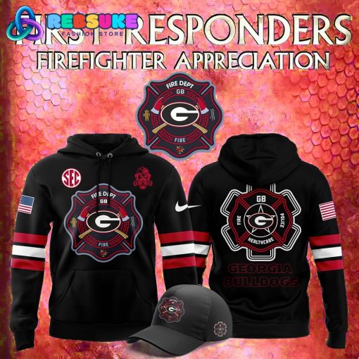 Georgia Bulldogs x 2024 Firefighter Appreciation Night Hoodie Set