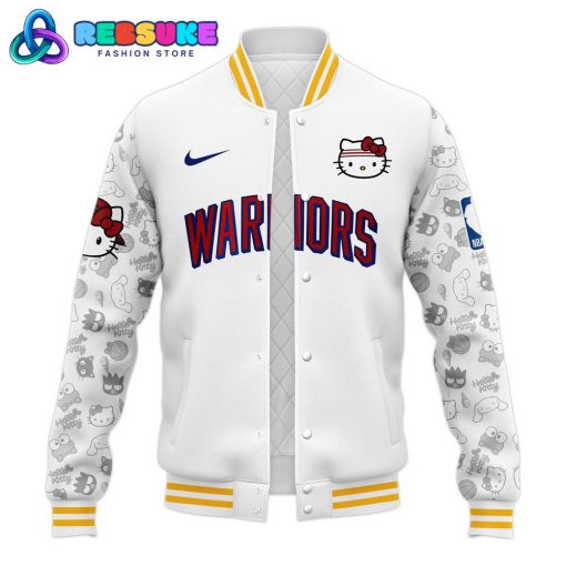 Golden State Warriors x Hello Kitty Night 2024 Baseball Jacket