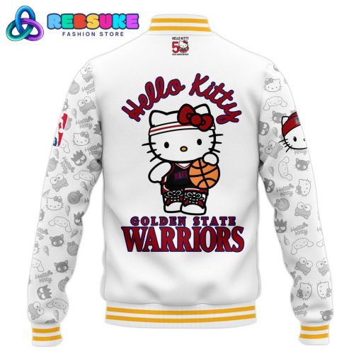 Golden State Warriors x Hello Kitty Night 2024 Baseball Jacket