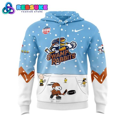 Greenville Swamp Rabbits Peanuts and Snoopy Night Hoodie Set