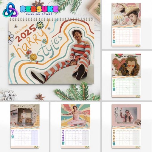 Harry Styles 2025 Wall Hanging Calendar Gift For Fans