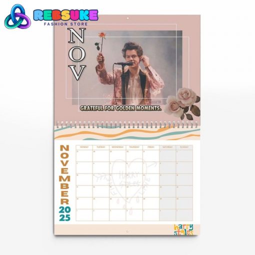 Harry Styles 2025 Wall Hanging Calendar Gift For Fans