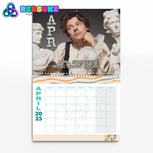 Harry Styles 2025 Wall Hanging Calendar Gift For Fans