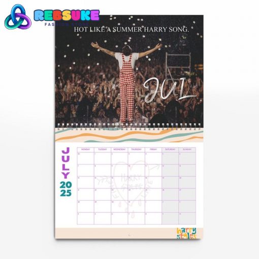 Harry Styles 2025 Wall Hanging Calendar Gift For Fans