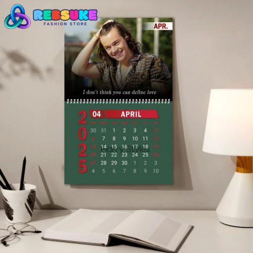 Harry Styles New Year 2025 Wall Hanging Calendar