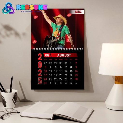 Jason Aldean New Year 2025 Wall Hanging Calendar