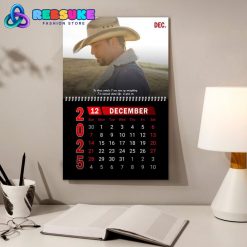 Jason Aldean New Year 2025 Wall Hanging Calendar