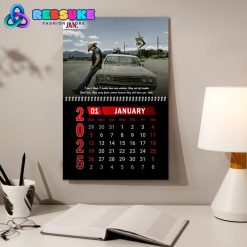 Jason Aldean New Year 2025 Wall Hanging Calendar