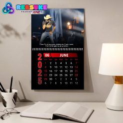 Jason Aldean New Year 2025 Wall Hanging Calendar