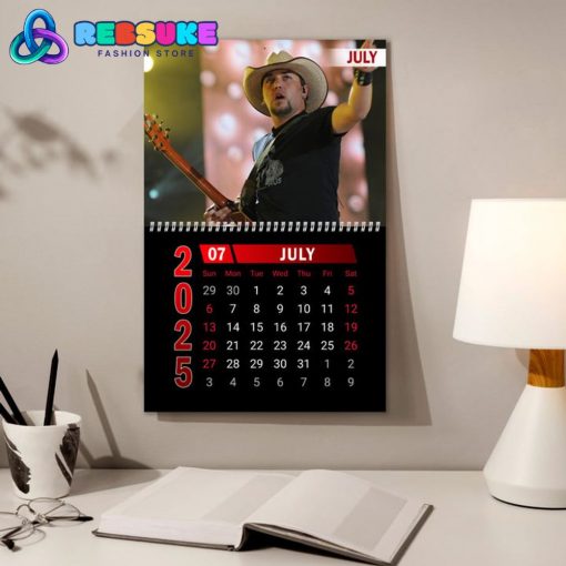 Jason Aldean New Year 2025 Wall Hanging Calendar