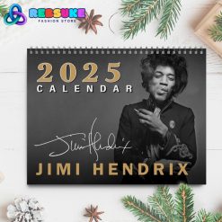 Jimi Hendrix New Year 2025 Wall Hanging Calendar