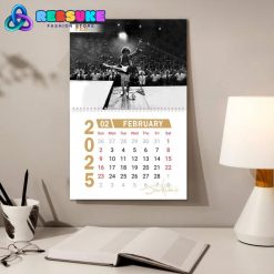 Jimi Hendrix New Year 2025 Wall Hanging Calendar