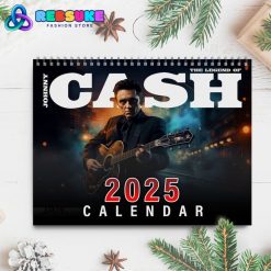 Johnny Cash New Year 2025 Wall Hanging Calendar For Fan