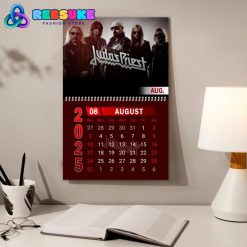 Judas Priest Band New Year 2025 Wall Hanging Calendar