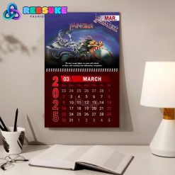 Judas Priest Band New Year 2025 Wall Hanging Calendar