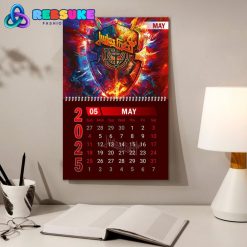 Judas Priest Band New Year 2025 Wall Hanging Calendar